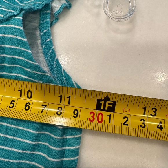 Small Paul Girls One Piece Romper Green With White Stripes Size 4T NWOT - Picture 9 of 13